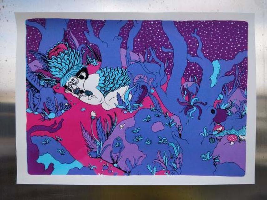 Book cover - Screentryckssamarbete med Longest night