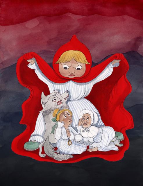 Book cover - Samtal om Akta dig för rödluvan